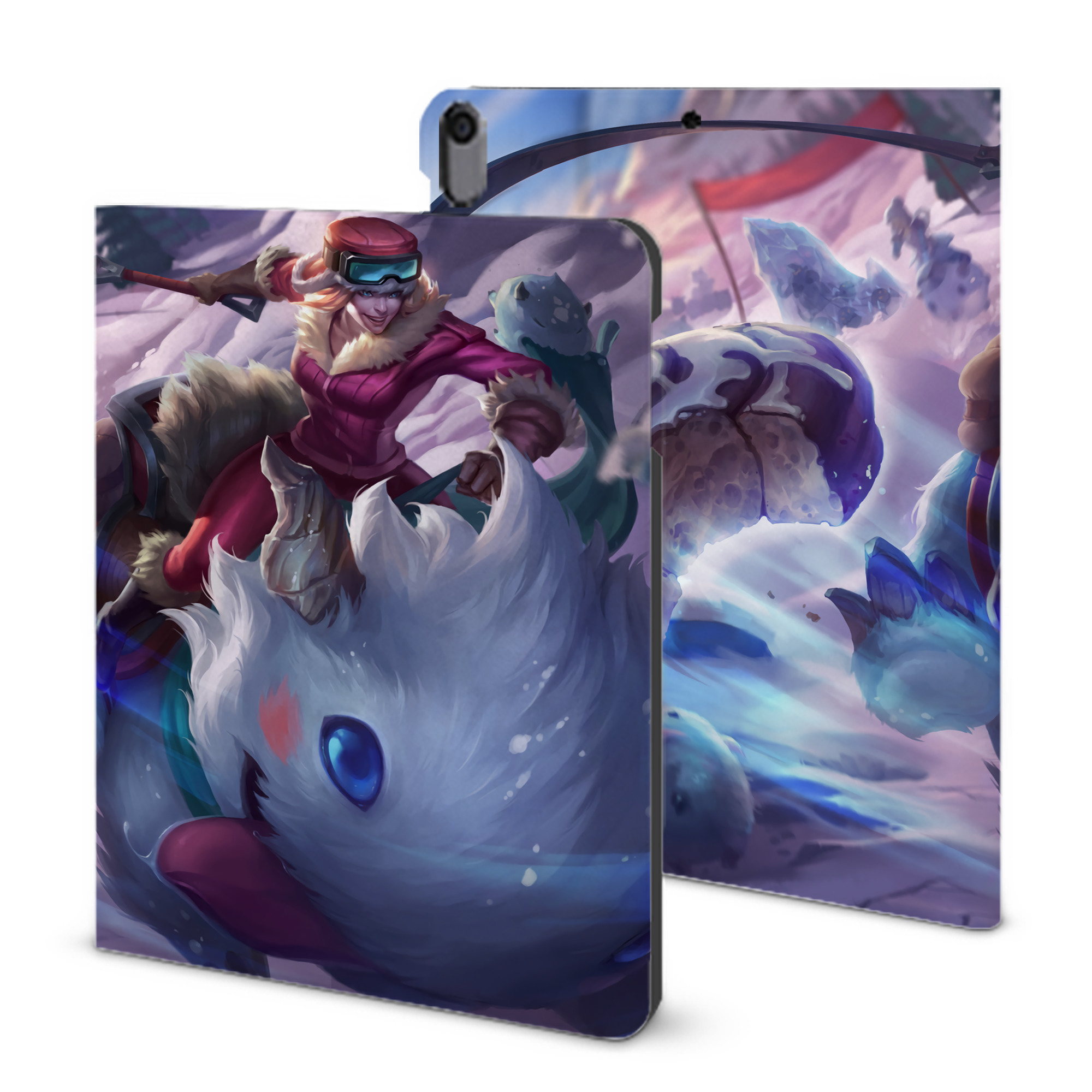 （画像用） リーグ・オブ・レジェンド League of Legends LOL IPad ケース ブック型 PUレザー TPU 耐衝撃 軽量 薄型 ペン収納なし 全面保護 IPad 各モデル対応